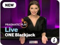 tangkapan layar dari satu blackjack langsung